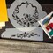Holly Set Cake Stencils | C327 by Designer Stencils | Cake Decorating Tools | Baking Stencils for Royal Icing, Airbrush, Dusting Powder | Reusable Plastic Food Grade Stencil for Cakes | Easy to Use & Clean Cake Stencil
